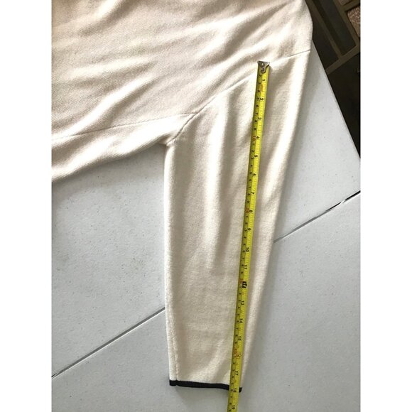 W Womens L/G Cream Open Front Cardigan Sweater With Tie Back - Picture 4 of 6